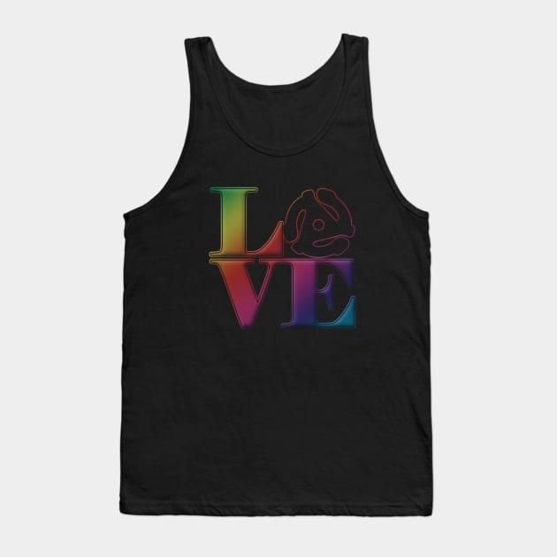 Vinyl Love 45 Tank Top by bronzarino